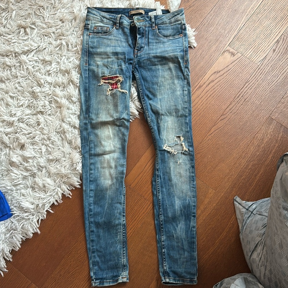 Pull and bear brand unique design jeans